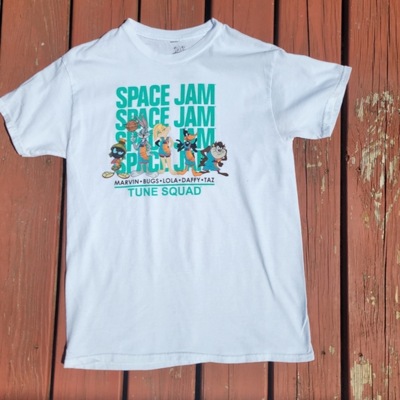 Space Jam Tune Squad Unisex Graphic White T-Shirt Size M - Picture 2 of 5